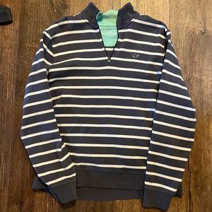 Vineyard Vines Men's Quarter Zip 100% Cotton Pullover Size M